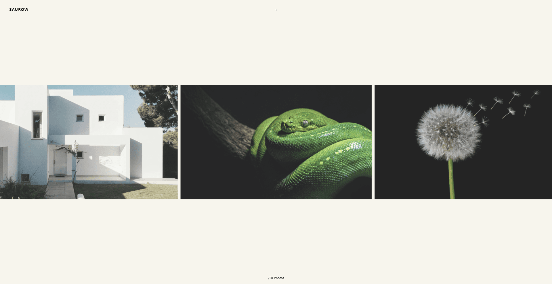 Infinite horizontal 3D WebGL wave reel with scroll distortion